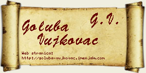 Goluba Vujkovac vizit kartica